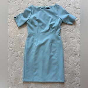Ann Taylor Factory Light Blue Midi Dress